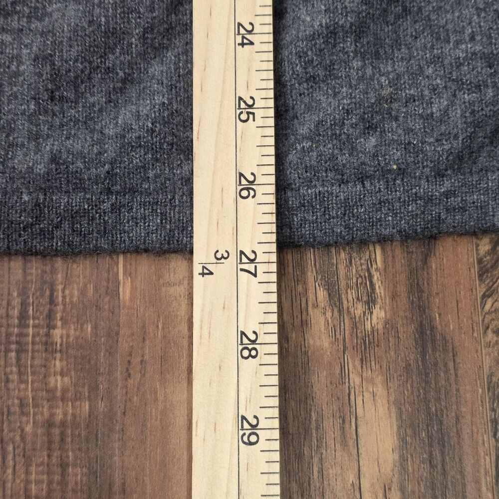 Nordstrom Women Gray Cashmere Poncho Cardigan Open Front Oversized Pockets - Picture 10 of 12